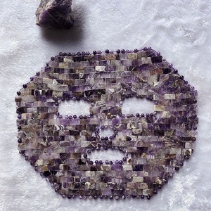 Kustom Ukuran Besar Alami Pendingin Massager Kristal Giok Ungu Ametis Penyembuhan Wajah Masker Mata Alami Masker Wajah Amethyst Masker - Product Image 2