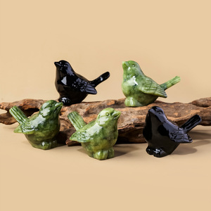 Statue d'oiseau <span class=keywords><strong>en</strong></span> <span class=keywords><strong>jade</strong></span> Xiuyan naturel sculptée à la main, cristal de guérison, pierre précieuse, décoration d'intérieur, cadeau, vente <span class=keywords><strong>en</strong></span> gros - Product Image 6