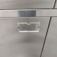 Armoire à clés assemblée en acier inoxydable 304 sanitaire, anti-poussière, avec dessus incliné, pour stockage, usine alimentaire, vestiaire du personnel, HACCP