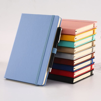Cahier A5 écologique avec couverture en cuir papier recyclé fermeture élastique boucle de stylo pour Notes quotidiennes Journal de voyage taille A6
