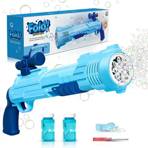 2023 Recém Rifle Bubble Making Machine Gun Toy Bubble Blower Machine Shooter Bubble Launcher Brinquedos para Crianças Boy Presentes de Aniversário