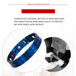 Japón hermosa Quantum Scalar Bio Energy energía magnética 5 en 1 Bio Magnetic 316l pulseras de brazalete de acero inoxidable - Product Image 4