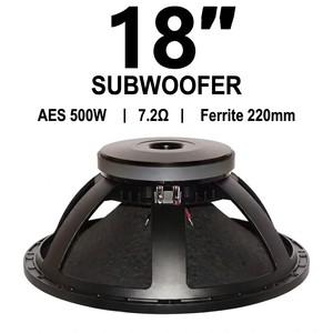 Haut-parleur de basses professionnel de 18 pouces 800W RMS avec bobine vocale de 100mm, puissant pour sonorisation de scène et clubs DJ - Product Image 1