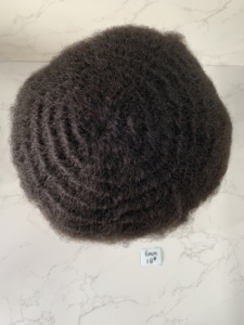 ระบบ<span class=keywords><strong>ผม</strong></span>ทดแทนสำหรับผู้ชาย HZ090 Afro Curly ทำจากผมแท้  ฐานลูกไม้เต็ม  วิกผมท็อปเปอร์สำหรับผู้ชาย ทำจากผมแท้ Remy - Product Image 3