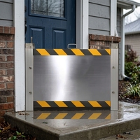 Barrière de contrôle des inondations pour garage - Modulaire, détachable, en acier inoxydable, anti-rouille, robuste et amovible