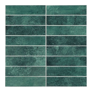 Azulejos de Pared Estilo Zellige, Hechos a Mano en España, Verdes, SPC, Autoadhesivos, Mosaico para Cocina - Product Image 1