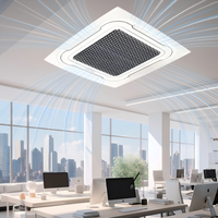Aire Acondicionado Central de Techo OEM de Alta Capacidad 1200 CFM con Bomba de Drenaje y Unidad de Ventilador de Cassette de 4 Vías