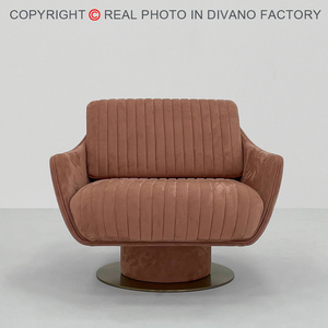 Sillón de Terciopelo para Sala de Estar, Cómodo, Moderno y Lujoso, Tapizado en Terciopelo, Modelo DS-LONGHI-01-SOL, Sillón de Terciopelo DS-LONGH - Product Image 4