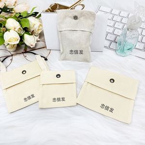 Sac à rabat en coton biologique et lin avec un arôme durable pour la voiture, la garde-robe, la chambre à coucher - à utiliser avec des lunettes, des bracelets, vente en gros - Product Image 6