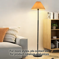 Nouvelle Arrivée - Lampadaire Créatif en Tissu Blanc sur Pied pour Chambre à Coucher - Lampe de Chevet Décorative Classique