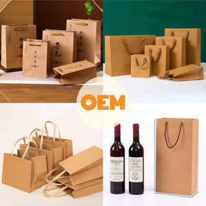 Sacs en papier personnalisés de haute qualité avec logo, petits sacs en papier imperméables avec logo - Product Image 2