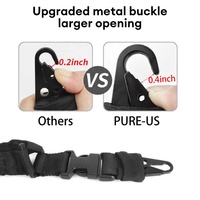 Ceinture tactique pour pistolet Accessoires de chasse Équipement tactique Sangle d'épaule pour pistolet à pointe unique Ceinture de corde avec Bu en métal