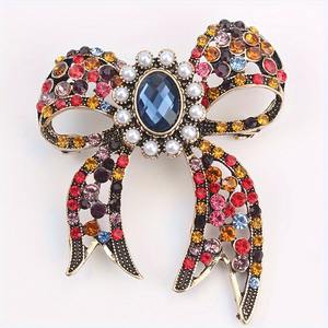 Büyük retro yay broş, moda kadın ceket aksesuarları pins takı - Product Image 1