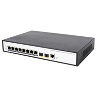 Switch Ethernet VLAN L2 Managed 8CH GE 2SFP 1 Port Konsol Terbaik, Rak Mount Metal, Desktop, Gigabit Network Switch