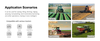 Système de pilotage automatique GNSS pour tracteur JY305 avec base SMA26Pro, précision de 2,5 cm