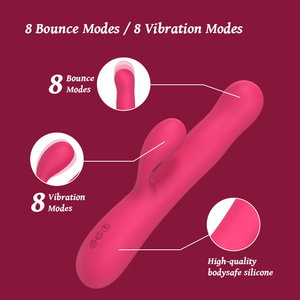 Vibrador de Punto G de Silicona con Doble Motor, Estimulador de Masaje Clitorial Insertable, Impermeable, Recargable por USB, Juguete Sexual <span class=keywords><strong>para</strong></span> Mujeres - Product Image 4
