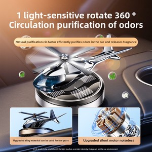 2025 nuovo <span class=keywords><strong>deodorante</strong></span> per auto ad energia solare per illuminazione ambientale balsamo per aromaterapia profumo per aerei ornamenti purificatore d'aria - Product Image 4