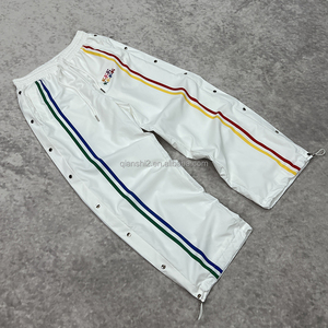 QIANSHI Gym Gym Blank Streetwear pantaloni larghi pantaloni della tuta larghi pantaloni della tuta da <span class=keywords><strong>uomo</strong></span> <span class=keywords><strong>a</strong></span> <span class=keywords><strong>righe</strong></span> pantaloni di Nylon personalizzati - Product Image 3