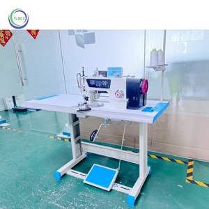 Semi Automatic Flat-Bed Lock Stitch <b>Single</b> Needle Motor Sewing Machine for Curtains & <b>Quilt</b> Hemming High Quality Easy to Operate - Product Image 2