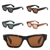 Lunettes de soleil polarisées UV400 en acétate de luxe unisexe pour la conduite en extérieur et la plage, modèle VS9040