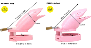 Dispositivo di Castità Maschile in Plastica a Tema Squalo e Dinosauro, Ispirato agli Animali, Marca OEM - Product Image 5