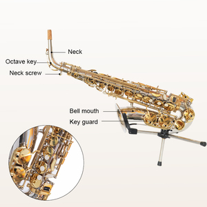 Sassofono Contralto Professionale Salinte in Ottone Nichelato, <span class=keywords><strong>Strumento</strong></span> a Fiato in Tonalità Mi♭ - Product Image 2