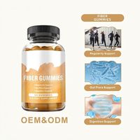 Gummies de fibres HDK en marque blanche OEM/ODM pour la santé digestive, soutien de la flore intestinale, régularité, végétaliennes, sans sucre, complément alimentaire