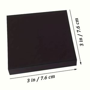 50 Sheets 3x3inch Black Self-adhesive Sticky Notes <b>Pads</b> <b>Memo</b> Notes for Office School Home Stationery - Product Image 2