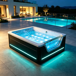 Jacuzzi extérieur de luxe pour 2 à 4 personnes, bain à remous intérieur, baignoire à remous, spa hydromassant - Product Image 2