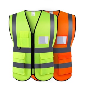Chaleco de seguridad de construcción de alta visibilidad verde amarillo Chaqueta reflectante de seguridad de alta calidad - Product Image 2