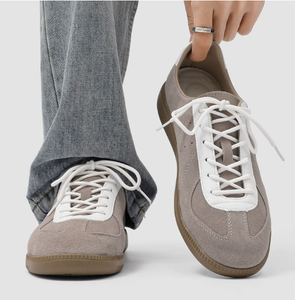 Zapatillas Retro de Gamuza Azul para Hombre, Suela de Goma, Calzado Casual para Caminar, Calzado Deportivo Ligero y Cómodo - Product Image 6