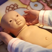 Maniquí Inteligente para Bebés para Entrenamiento Táctil, Simulador de Enseñanza Médica para Recién Nacidos
