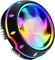 Ventilateur de refroidissement à haute Performance, boîtier rond UFO PC RGB LED ventilateur de refroidissement pour Intel LGA775/1156/1366 AMD 939/940/AM4