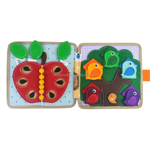 Juguetes de Fieltro Montessori al por Mayor OEM ODM, Libro Sensorial de Tela con Temática de Animales, Libro de Actividades Tranquilas con Certificado CE CPC <span class=keywords><strong>para</strong></span> Niños Pequeños - Product Image 6