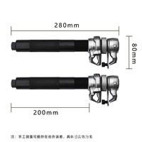 Outil de compression de ressort hélicoïdal, charge maximale 2700 lb, kit de compression de ressort de suspension MacPherson pour véhicules lourds