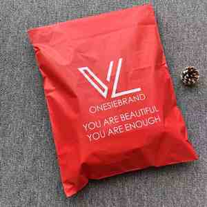 Sacs en polyéthylène de grande taille de couleur rouge, auto-scellants, pour l'expédition, l'envoi postal, l'emballage, la livraison - Product Image 1