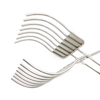 Pinces à découper en acier inoxydable pour rôti de bœuf, pinces à découper la viande, support pour oignons et tomates pour trancher les légumes, les fruits, le camping
