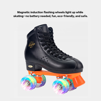 Patins à roulettes de location de haute qualité pour utilisation sur patinoire |   Bottes en microfibre durables, roues LED, approvisionnement en gros