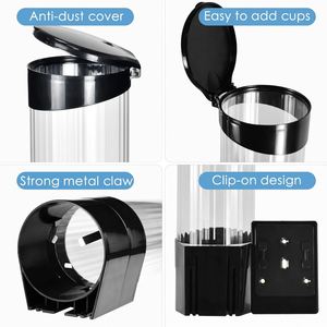 Support mural moderne et écologique pour gobelets jetables en plastique, anti-poussière, pour distributeur d'eau de cuisine domestique - Product Image 3