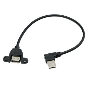 U Shaped <b>Usb</b> Extension <b>Cable</b> Male To Female With Mounting Holes For Up Down Left Right Angled Connectors - Product Image 1