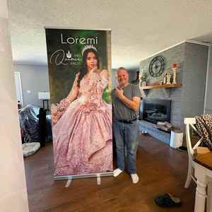 Portable Retractable Waterproof Roll <b>Banner</b> Aluminum Alloy Frame UV Printed Custom Color for Outdoor Street Activity Event - Product Image 1