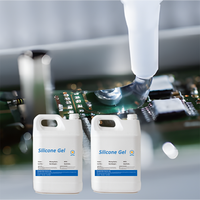 Mastic électronique liquide IP68 transparent, gel diélectrique bicomposant, silicone liquide souple pour construction électrique