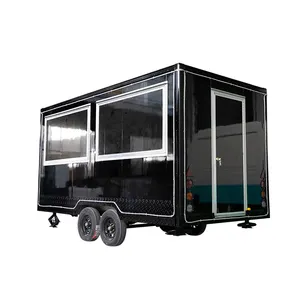 Gourmet on the Go Custom-Made Fiberglass Food Cart Trailer with Frozen Storage Options