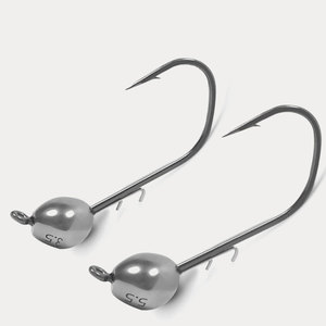 Amo da jigging con testa micro, antiscivolo, a gola larga, in acciaio al tungsteno, ad angolo smussato, per pesca al black bass, mandarino e rig Ned - Product Image 1