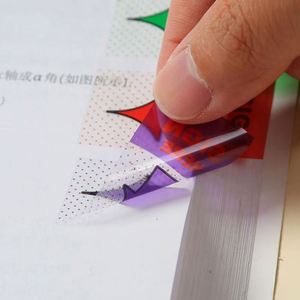 Multicolor Self-Adhesive Fluorescent Sticky Notes Memo Pads-Index Page Markers Colorful <b>Bookmarks</b> for Students Office Supplies - Product Image 4