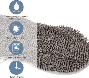 Serviette de bain pour chien en microfibre super absorbante Petdom, séchage rapide, pour le nettoyage des animaux - Product Image 3