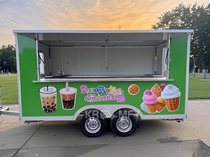 Camion de restauration mobile pour glaces et café, remorque alimentaire entièrement équipée pour la restauration commerciale, les snacks, les bonbons et les chips - Product Image 3