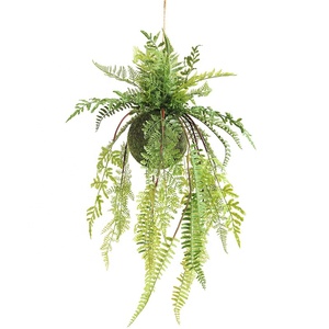 <span class=keywords><strong>Plante</strong></span> artificielle suspendue, fougère et <span class=keywords><strong>monstera</strong></span> en boule, 58-140 cm, verte, pour décoration intérieure et extérieure - Product Image 6