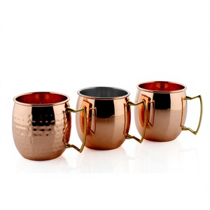 Tasse Mule de Moscou en Acier Inoxydable de Couleur Assortie et Design Verre à Vin Gobelet de Luxe pour Bar Fête de Mariage - Product Image 1