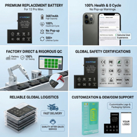 Batterie mobile haute capacité OEM/ODM pour modèles 11-16 Pro Max, garantie de 18 mois, en stock